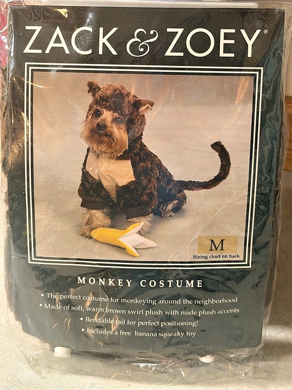 Zack & Zoey Monkey Costume Brown